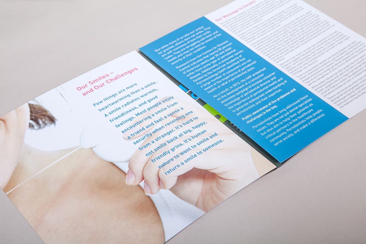 an open copy of the campaign document with lots of informative copy