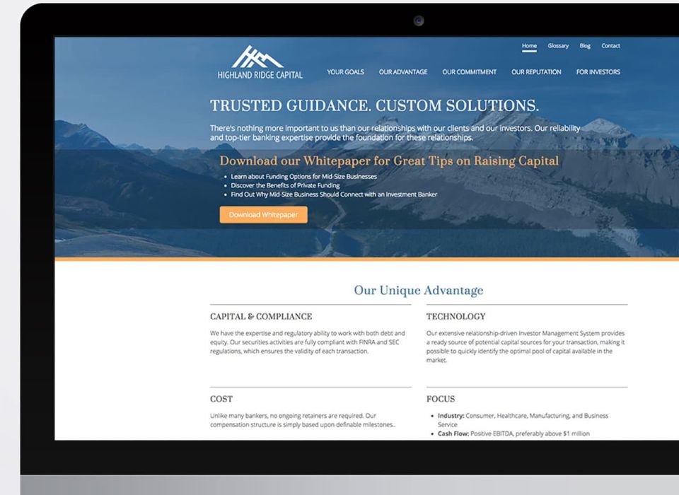 Highland Ridge Capital Website