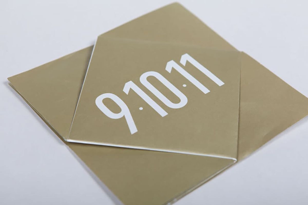 Adler Planetarium 2011 Celestial Ball invitation before being folded