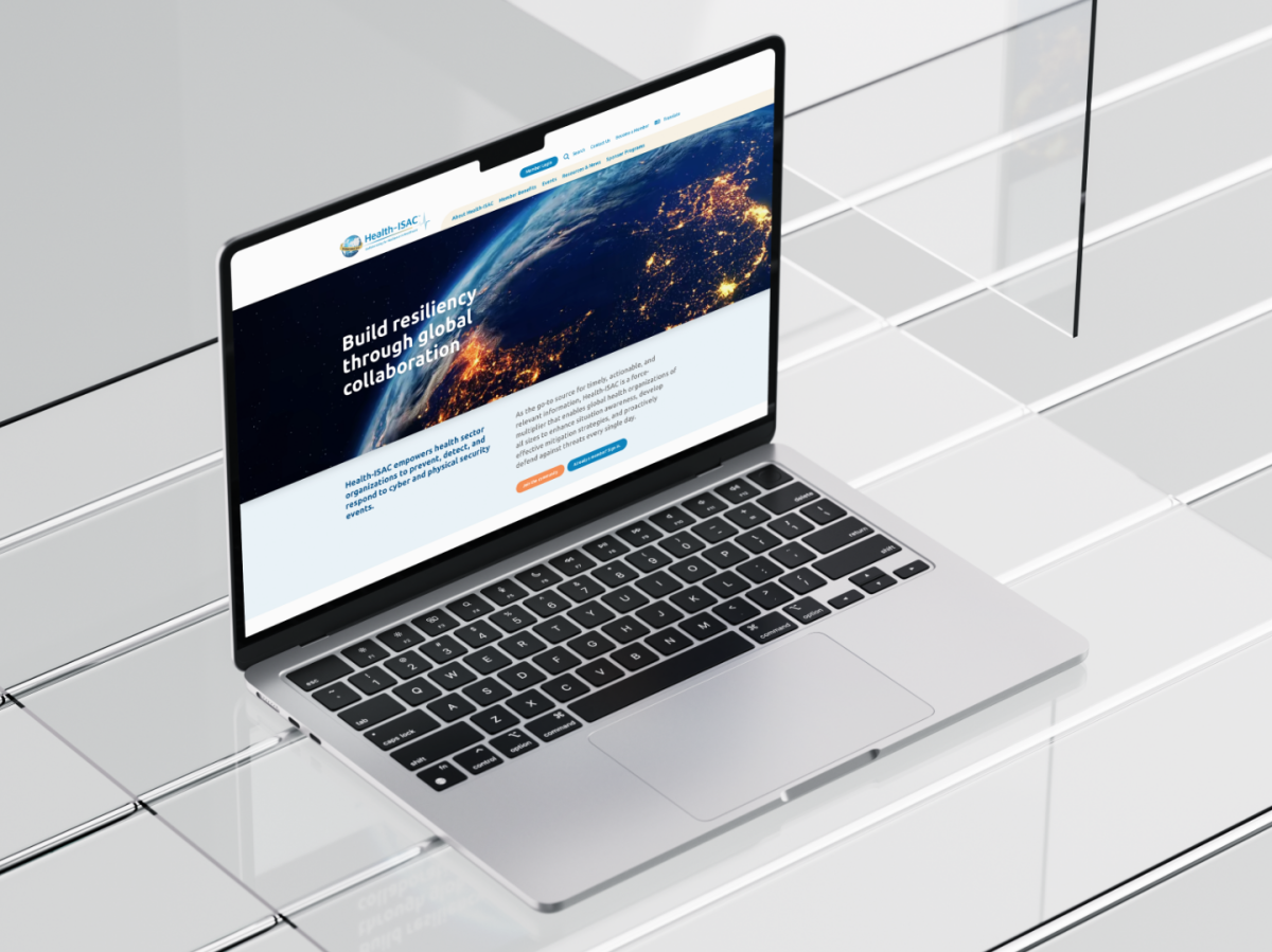 laptop website redesign mock up